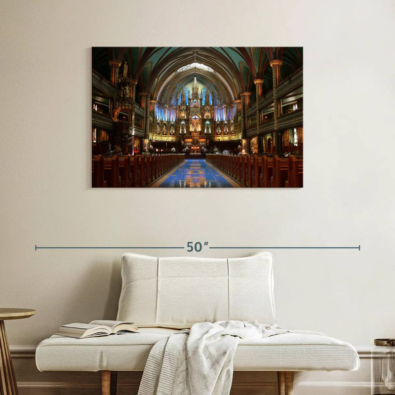 Adella Inside Notre Dame Basilica, 26" H x 39" W