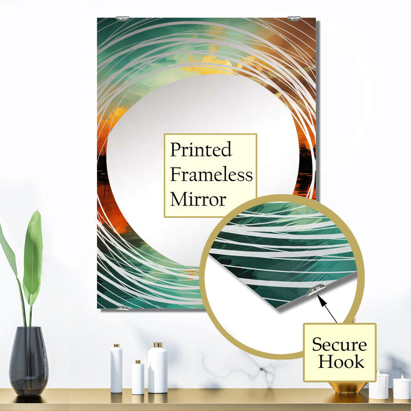 Mielack - Miroir mural Coastal Sunset MIR132989, 32 po x 24 po
