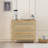 31.50"3-Drawers Rattan Storage Cabinet Chest