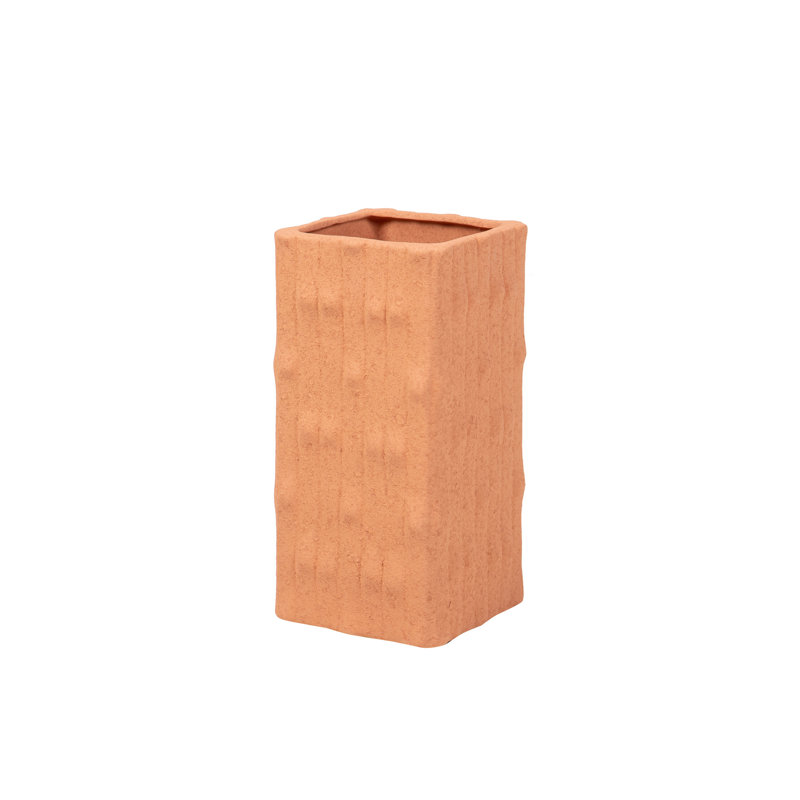Ceramic / Porcelain Table Vase, Orange, 31cm x 15xm W x 15cm D
