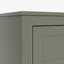 Commode double 6 tiroirs en vert olive, armoire de rangement moderne avec poignées en métal et pieds en bois massif, organisateur de tiroir pour chambre d'enfant, commode en bois robuste avec préinstallé