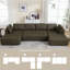 Canapé modulaire, canapé capitonné en U, canapé rembourré, canapé rembourré pour l'intérieur-974394783