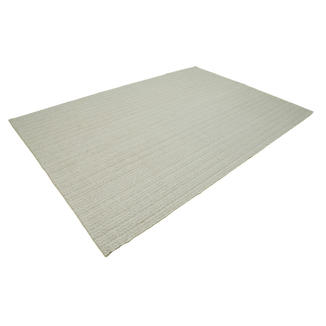 Vintage Flatweave Beige Vintage Wool Handmade Area Rug