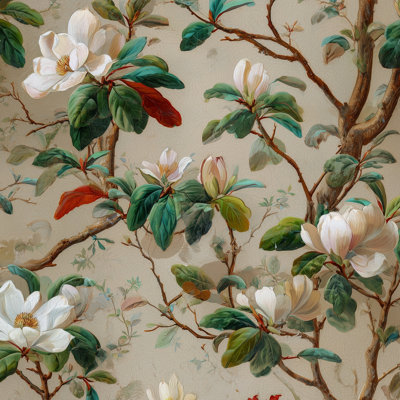 Murale traditionnelle Magnolia