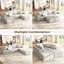 Canapé modulaire de 137 po avec 2 repose-pieds modulaire Comfy Cloud-517087288