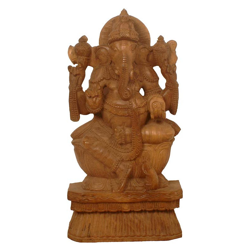Ganesha à quatre bras assis à Lalitasana