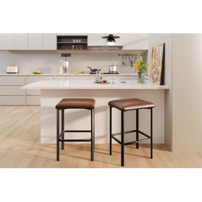Counter Stool with Metal Frame
