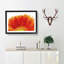 An Orange Gerbera - Single Picture Frame Painting on MDF-56628500-56628503
