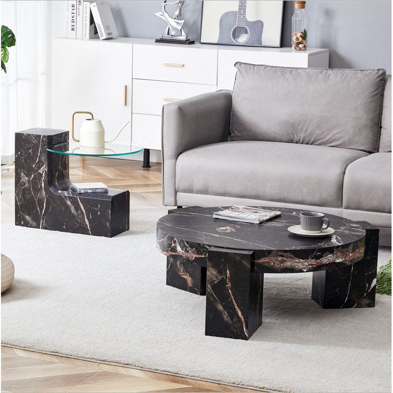 La table basse à deux étages détachable, le design élégant est plus précieux, et la conception détachable peut rendre l'utilisation de l'espace plus flexible et adapté à diverses scènes.