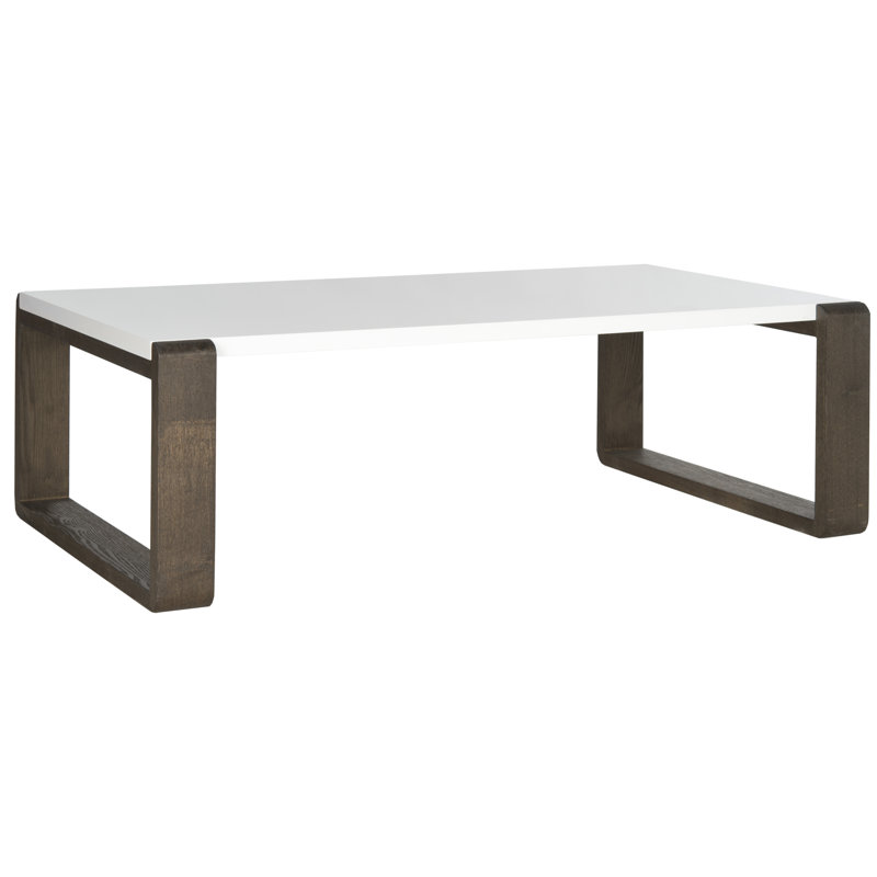 Egan Sled Coffee Table, Dark Brown