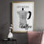 Begins After Coffee, toile encadrée de qualité supérieure - prête à être accrochée-1528937486-1528937485