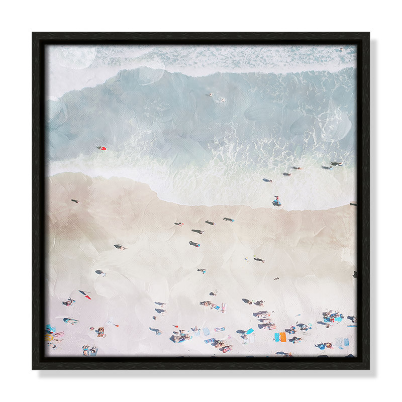 «Beaching Out I» par Milli Villa, Espresso, H 13,5 po x l 13,5 po