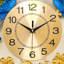 66.14 Inch Oversized Luxury Metal Peacock Design Silent Non-ticking Digital Wall Clock For Living Room Decor