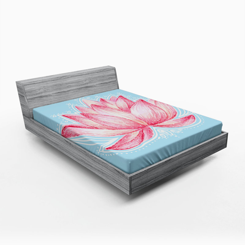 Drap-housse pour fleurs/fleurs lotus, Grand