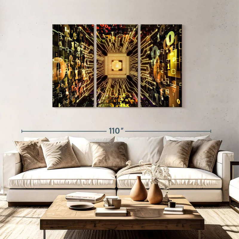 Keiri Cyber Computer CPU, 48" H x 74" W