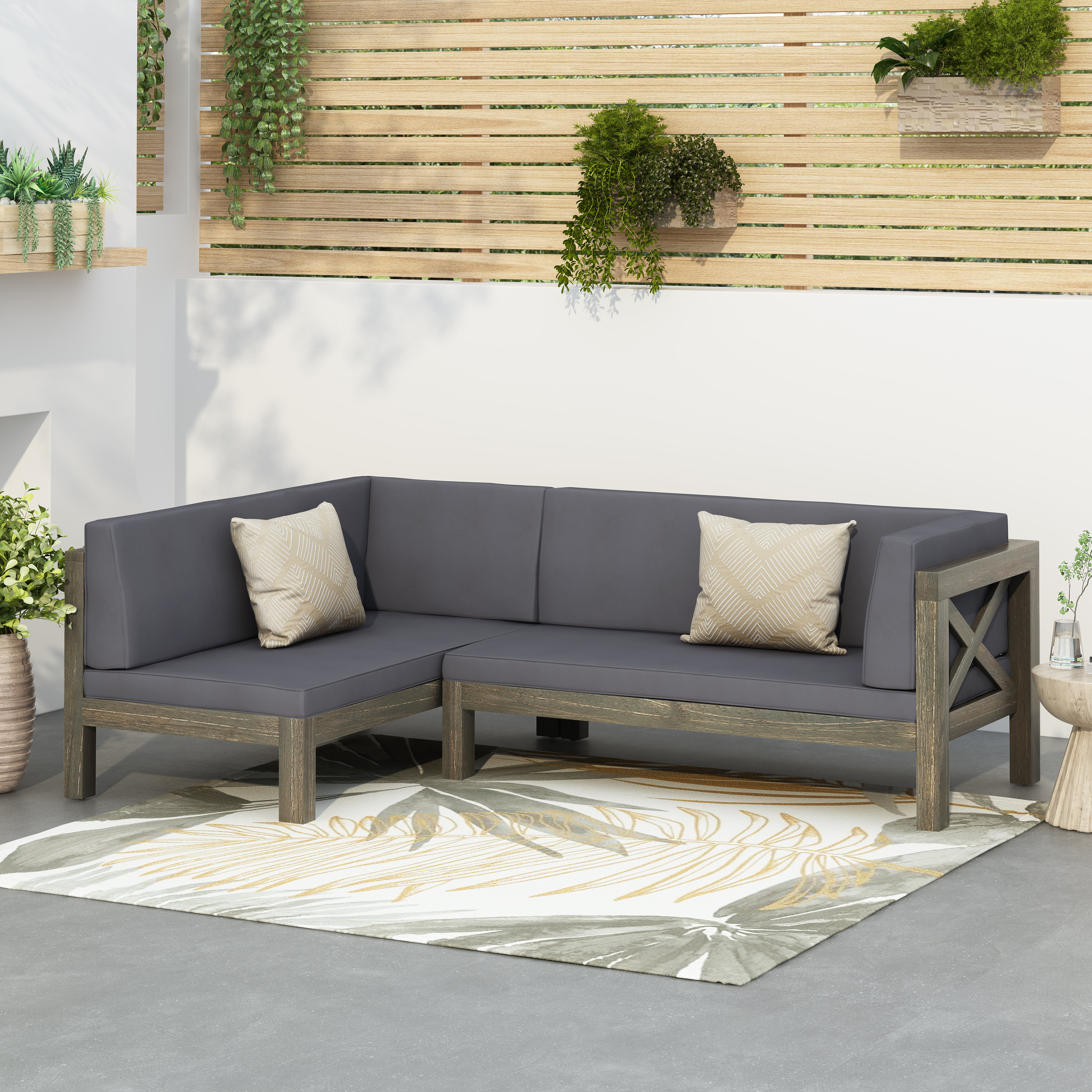 L shaped outdoor furniture l shaped rattan furniture sales
