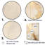 Reproduction sur toile beige et or marbré foudre IV - Formes abstraites-1982773098-1982773109