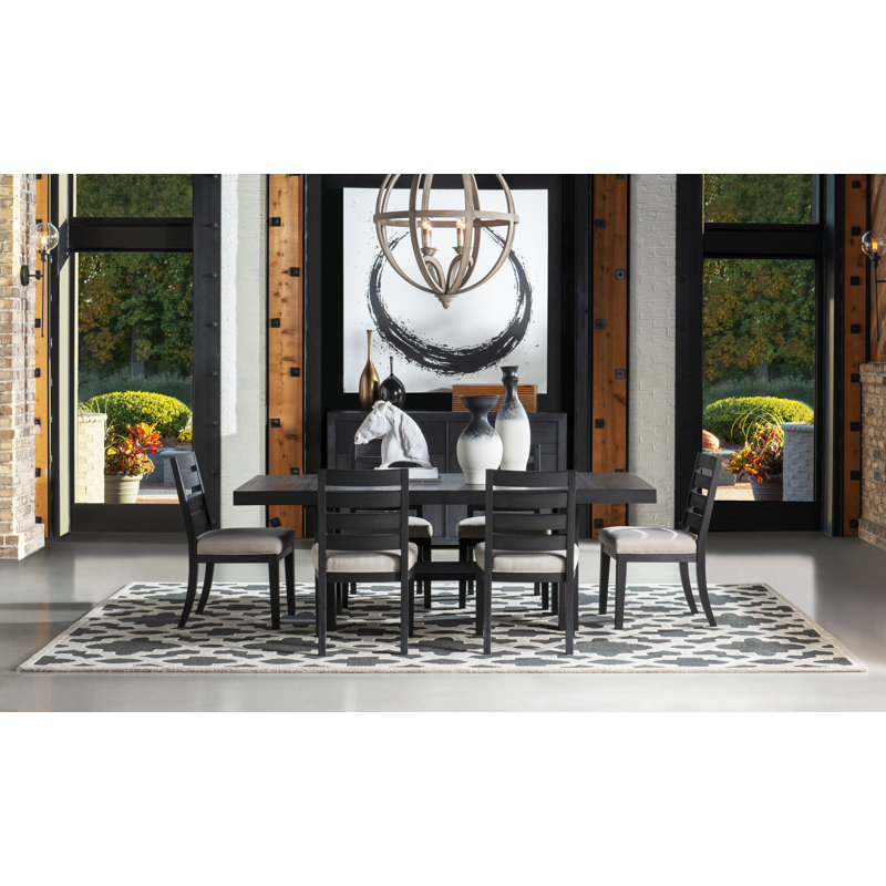 Appleton Ladder Back Side Chair, Charred Oak, Charred Oak