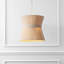 Luminaire suspendu en rotin et fer Alora