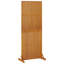 Privacy Screen Brown Solid Acacia Wood With An Oiled Finish, Steel-1116882913