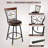 Arwilda Upholstered Adjustable Height Counter Stool with Metal Frame-469146361