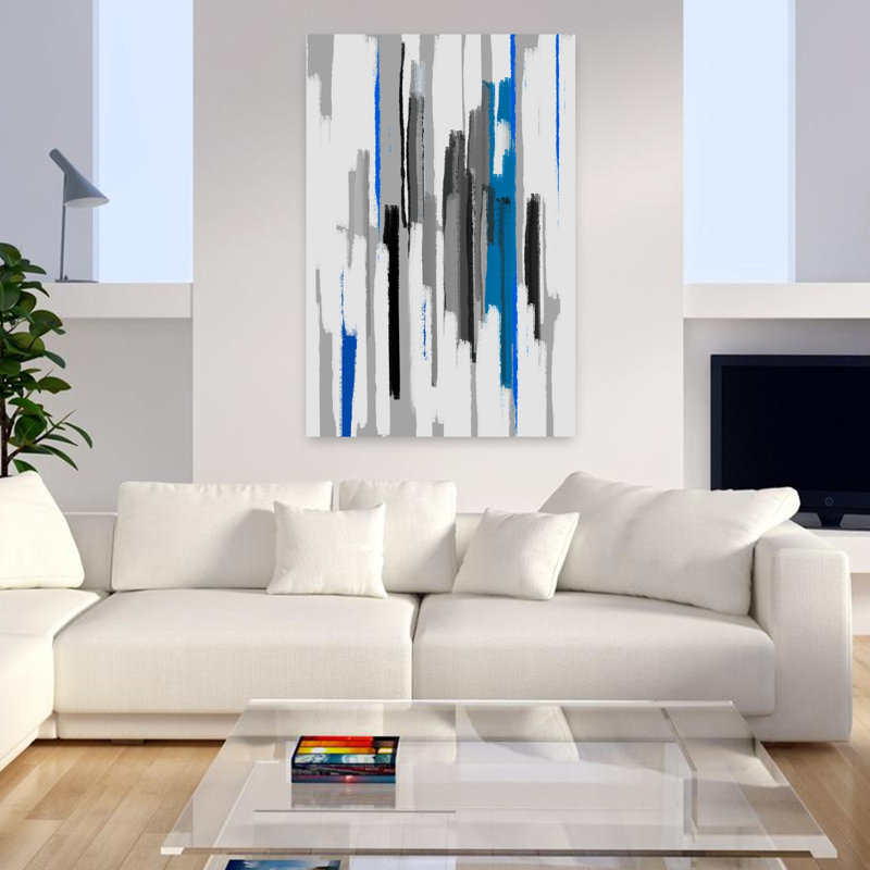 Panthère I, art mural contemporain abstrait, H 48 po x l 32 po
