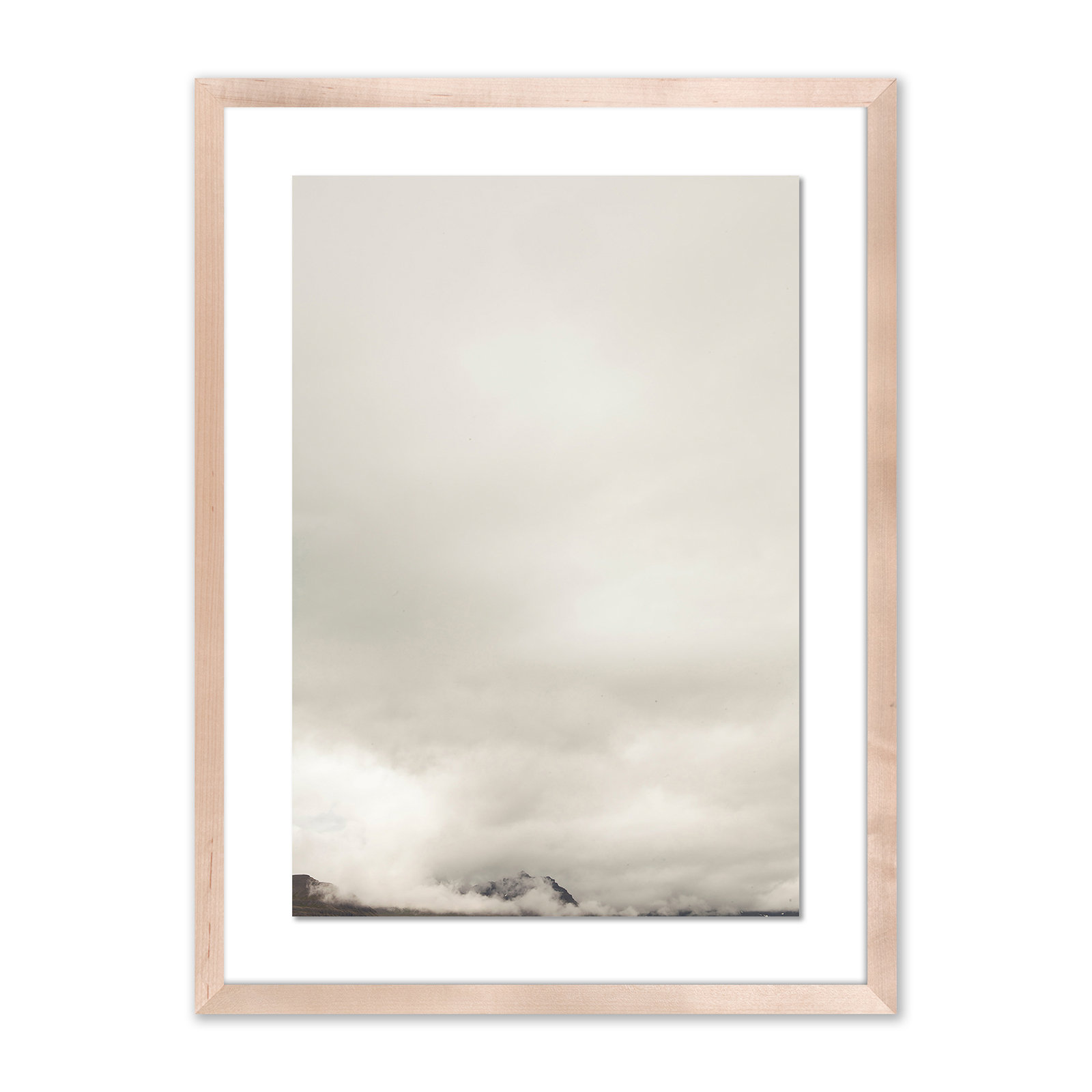 Clouds 11 by Riley Ryan, 24" H x 18" W x 1.5" D, Natural