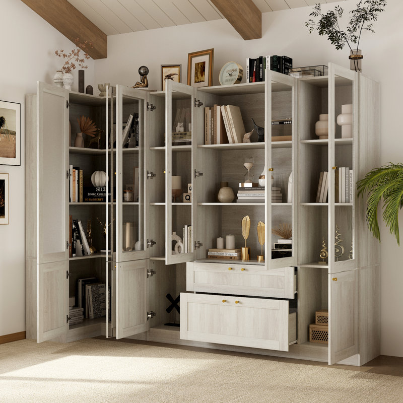 Ensemble de salon avec 2 vitrines