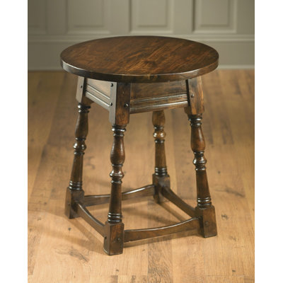 Ussery Round End Table by August Grove