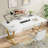 Executive Office Desk, Modern Computer Desk With Faux Marble Tabletop