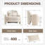 Fauteuil d'appoint surdimensionné 37,2 po-567384664