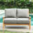 Malena Teak Outdoor Loveseat