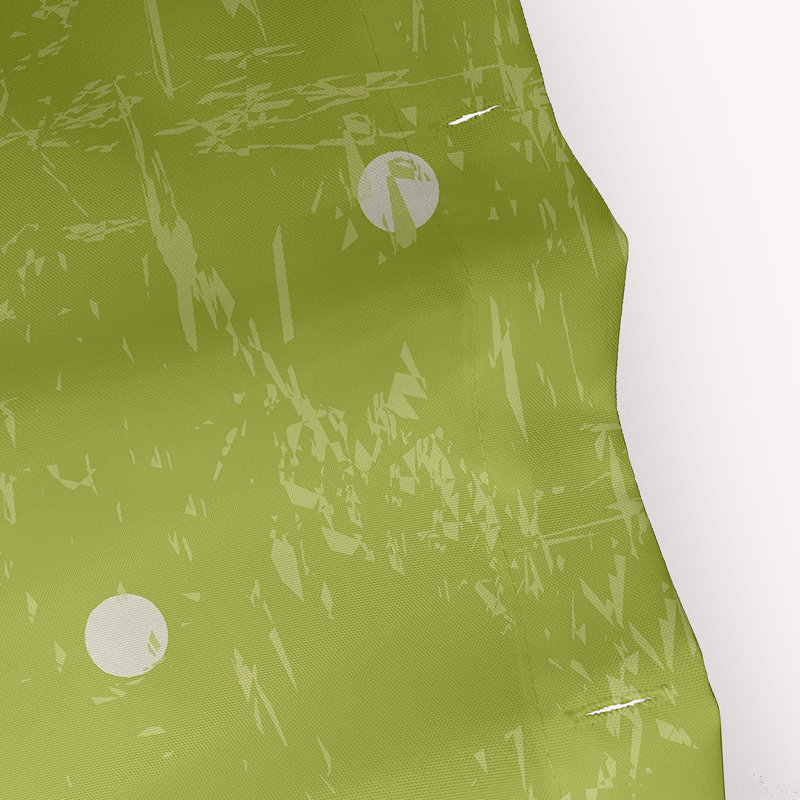 Rideau de douche simple à motif floral Wally, Vert clair