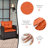 3 Pcs Patio Rattan Furniture Set Cushioned Conversation Set Sofa-865104896
