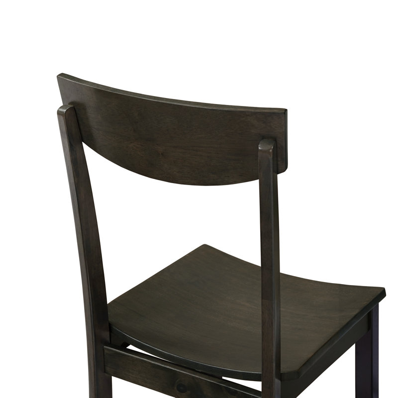 Solid Wood Side Chair Dining Chair (set Of 2), Gray