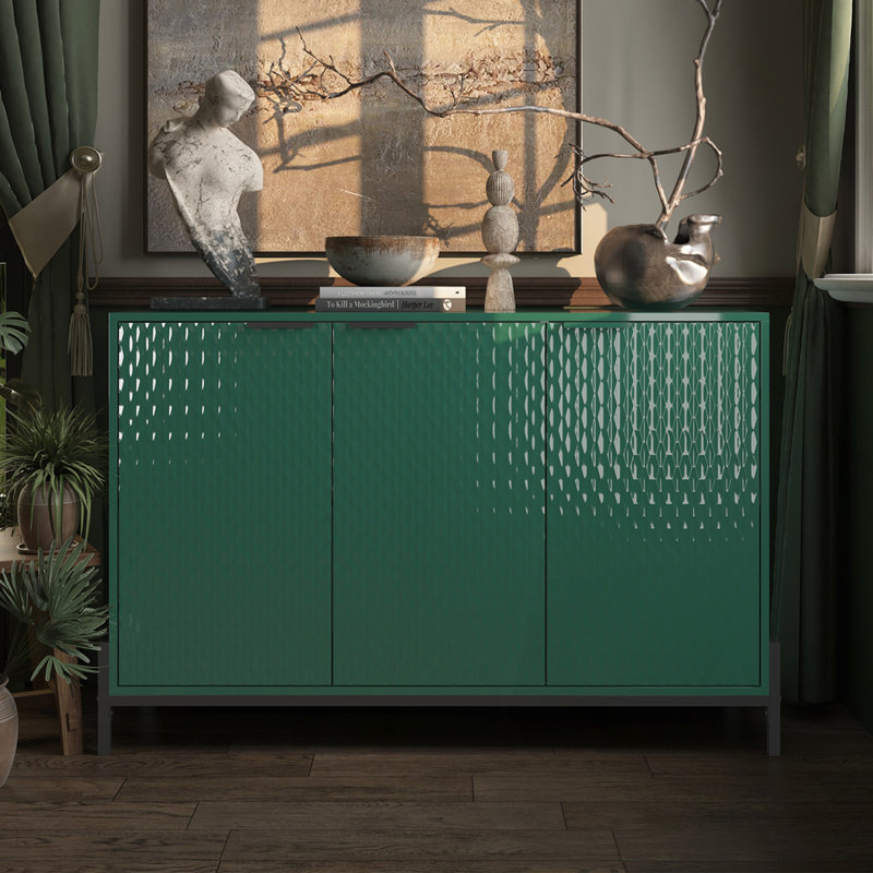 Tiet Sideboard, Green, 31.5" H x 48.8" W x 15.74" D