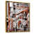 Toile avec cadre flottant or