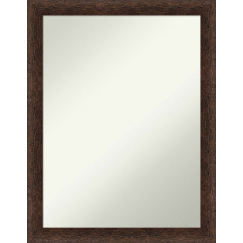 Hamit Solid Wood Rectangle Wall Mirror