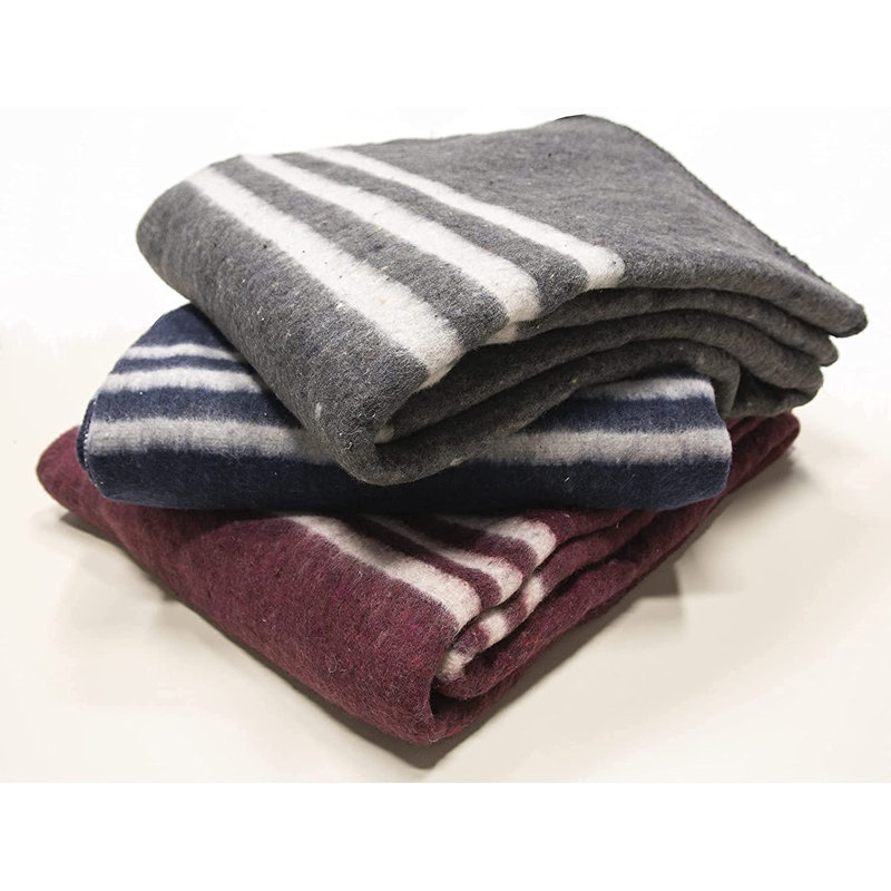Plain Weave / Muslin Throw Blanket, Navy