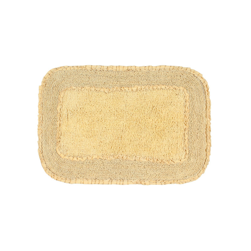 Maytham Bath Rug, Yellow, Rectangle - 17" W x 24" L