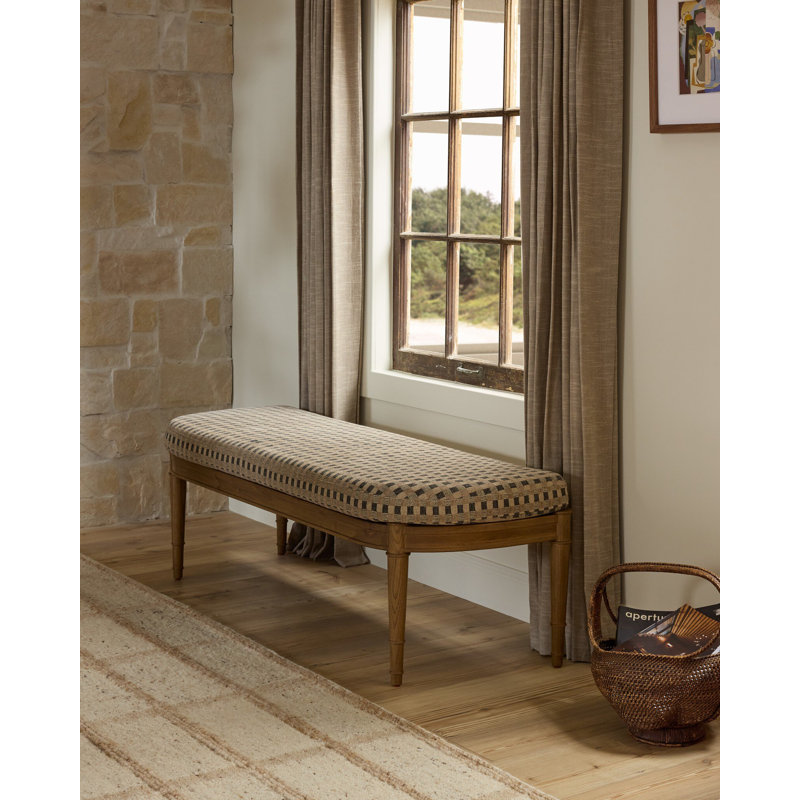 Moya Solid Wood Bench, Firefinch Fawn