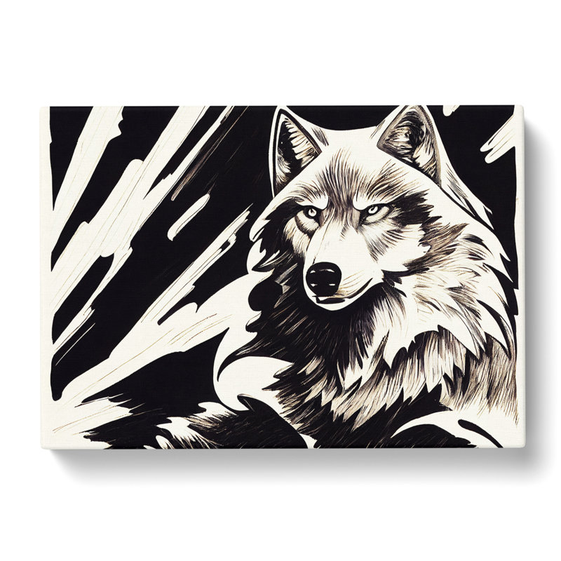 Wolf Art - Wrapped Canvas, 50cm H x 76cm W x 3cm D