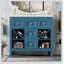 Ensemble de meuble-lavabo 36 po avec lavabo en résine, armoire de rangement en bois massif, ensemble de meuble-lavabo autoportant avec 5 tiroirs et portes à fermeture douce (Identique à SW000141AAM)
