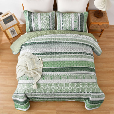 3 Pieces Boho Lightweight All-Season Quilt Set