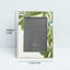 Cadre photo vert en émail, rectangle
