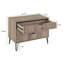 Commode cannelée 35 po Dumbo gris rustique (3 tiroirs)-173075562
