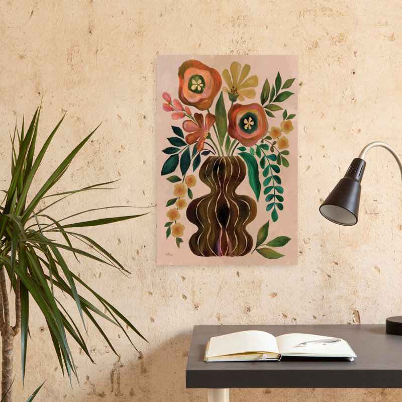 Funky Bouquet, art floral contemporain, H 24 po x l 16 po