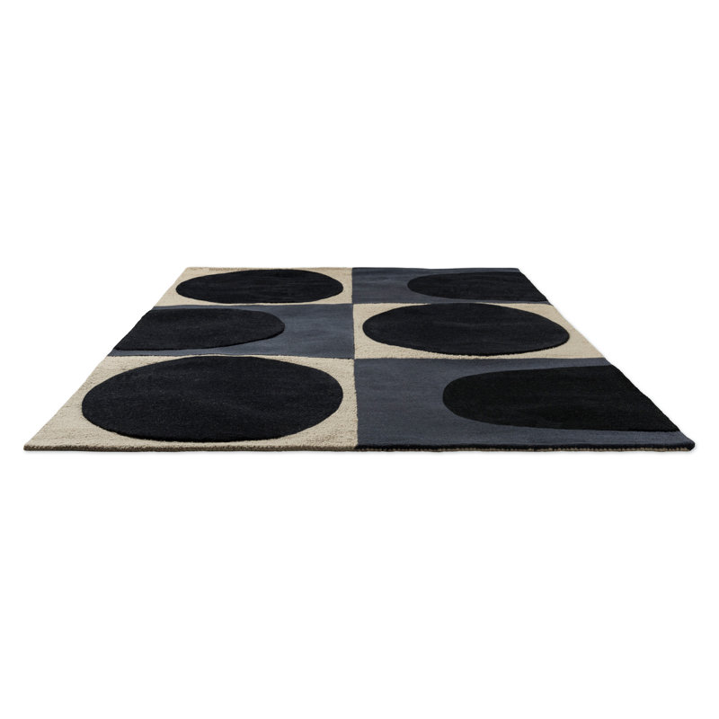 Hand Tufted Wool Geometric Area Rug, Rectangle 8'2" x 11'6"