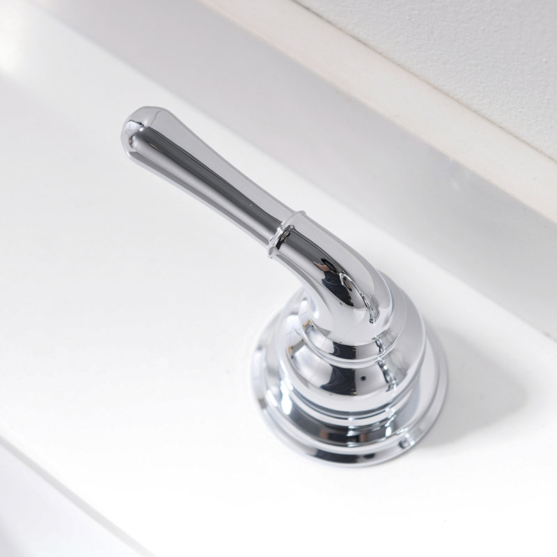 Widespread Bathroom Faucet with Drain Assembly, Chrome