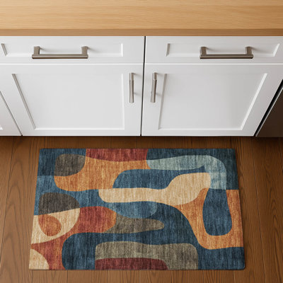 Premium Machine Washable Mayfield AMF1867 Abstract Rug